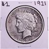 Image 1 : 1921 $1 Peace Silver Dollar Coin