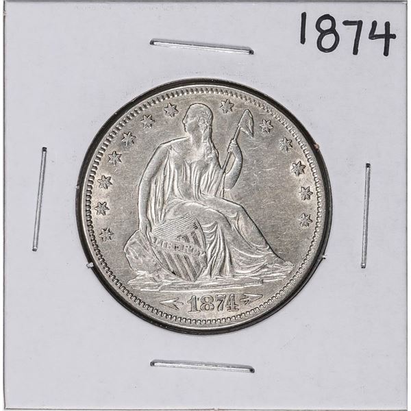 1874 Seated Liberty Half Dollar Coin
