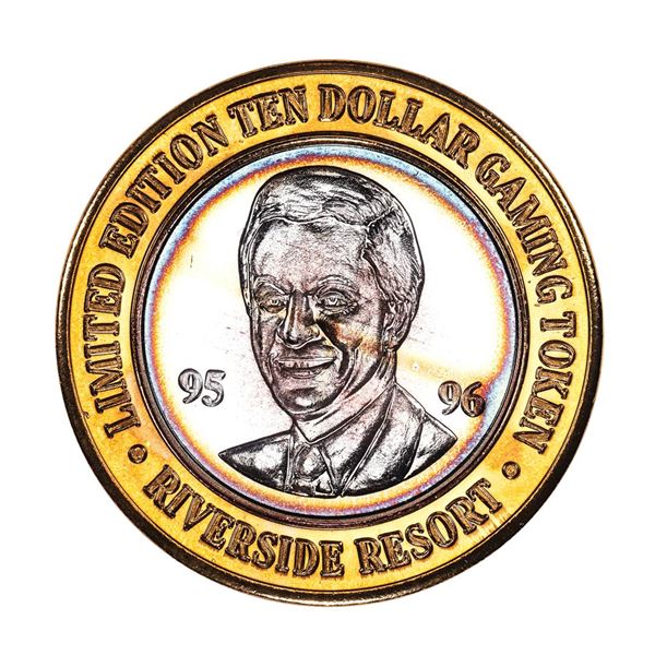 .999 Silver Riverside Resort Casino Laughlin, NV $10 Limited Edition Gaming Token