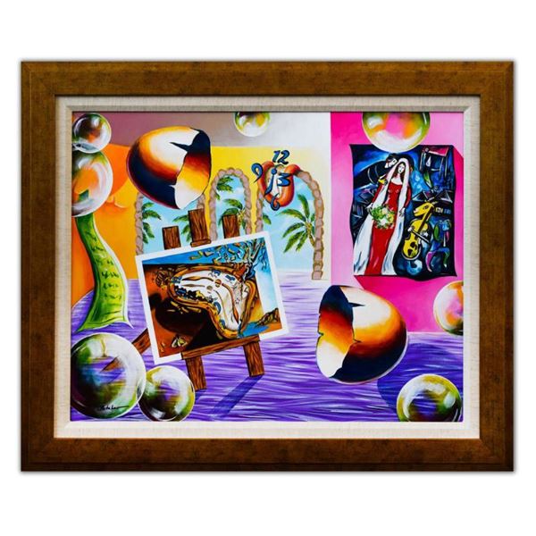 Alexander Astahov "Sunny Day In Miami" Original Oil Painting On Canvas