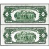 Image 2 : Lot of (2) 1928G $2 Legal Tender Notes