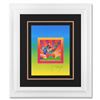 Image 1 : Peter Max "Cosmic Flyer With Sun On Blends Ver Ii" Limited Edition Lithograph