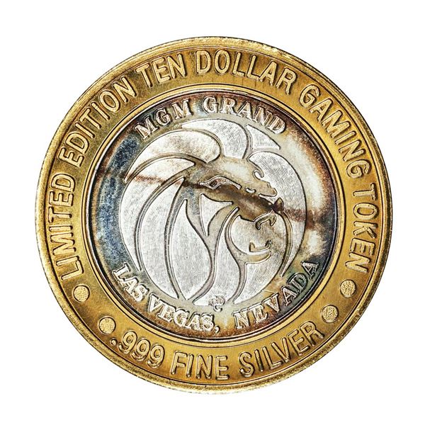 .999 Fine Silver MGM Grand Las Vegas, Nevada $10 Limited Edition Gaming Token