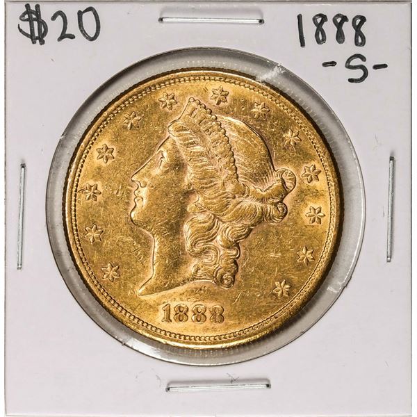 1888-S $20 Liberty Head Double Eagle Gold Coin