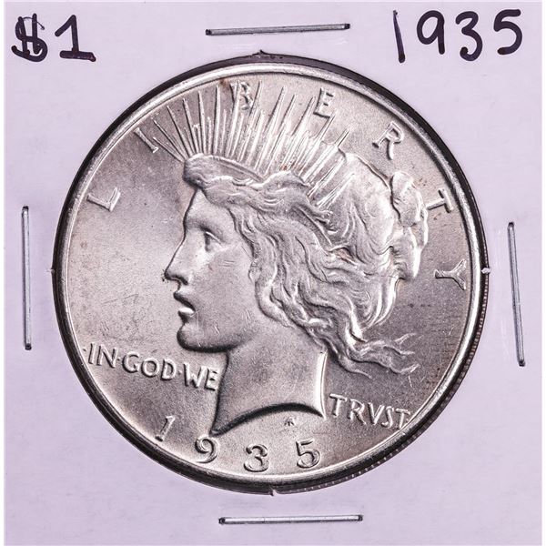 1935 $1 Peace Silver Dollar Coin
