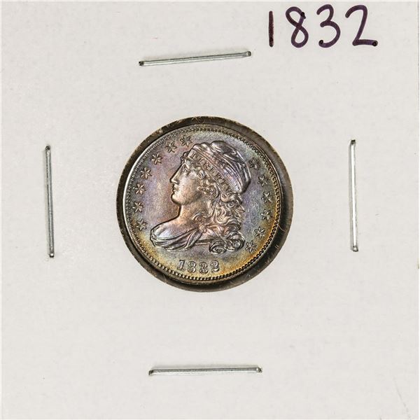 1832 Capped Bust Dime Coin Amazing Toning