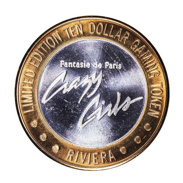.999 Silver Riviera Hotel & Casino Las Vegas $10 Casino Limited Edition Gaming Token