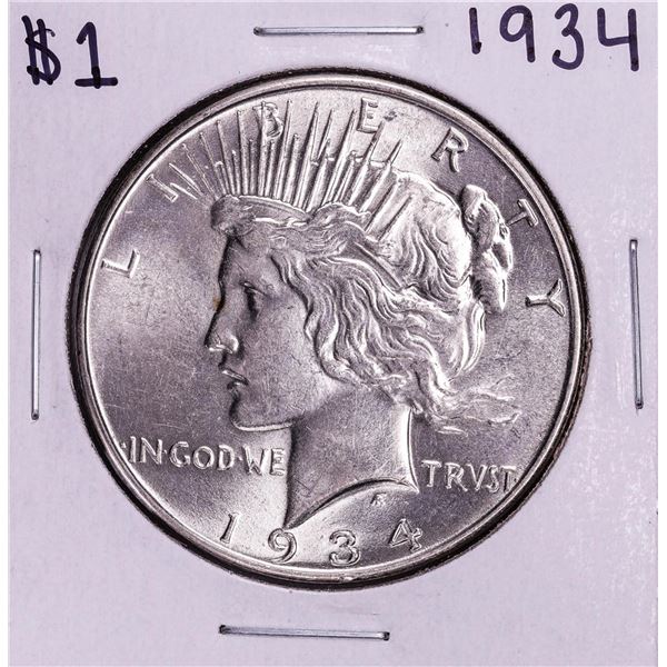 1934 $1 Peace Silver Dollar Coin