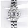 Image 3 : Rolex Ladies Stainless Steel Silver Diamond Datejust Wristwatch