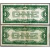Image 2 : Lot of (2) 1928A $1 Funnyback Silver Certificate Notes