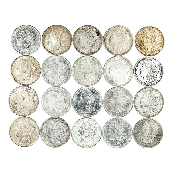 Lot of (20) 1921 $1 Morgan Silver Dollar Coins Culls