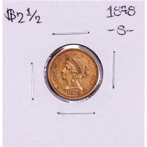 1878-S $2 1/2 Liberty Head Quarter Eagle Gold Coin