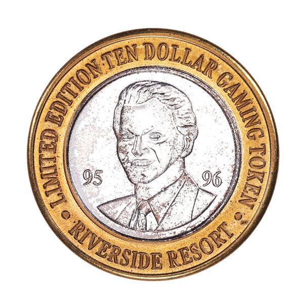 .999 Silver Riverside Resort Casino Laughlin, NV $10 Limited Edition Gaming Token