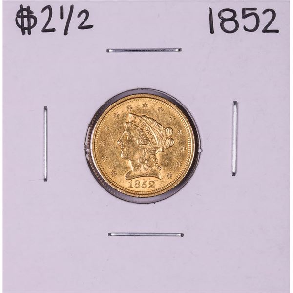 1852 $2 1/2 Liberty Head Quarter Eagle Gold Coin