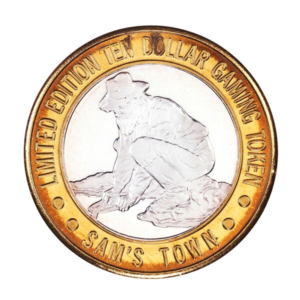 .999 Silver Sam's Town Las Vegas, NV $10 Casino Limited Edition Gaming Token