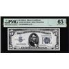 Image 1 : 1934A $5 Silver Certificate Note Fr.1651 PMG Gem Uncirculated 65EPQ