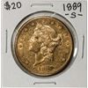 Image 1 : 1889-S $20 Liberty Head Double Eagle Gold Coin