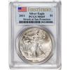 Image 1 : 2011 $1 American Silver Eagle Coin PCGS MS69 First Strike San Francisco