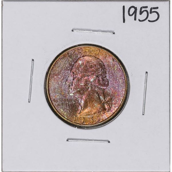 1955 Washington Quarter Coin Nice Toning