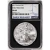 Image 1 : 2017 $1 American Silver Eagle Coin NGC MS69 Early Releases