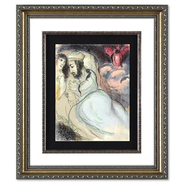 Marc Chagall "Sarah And Abimelech" Print Lithograph On Paper