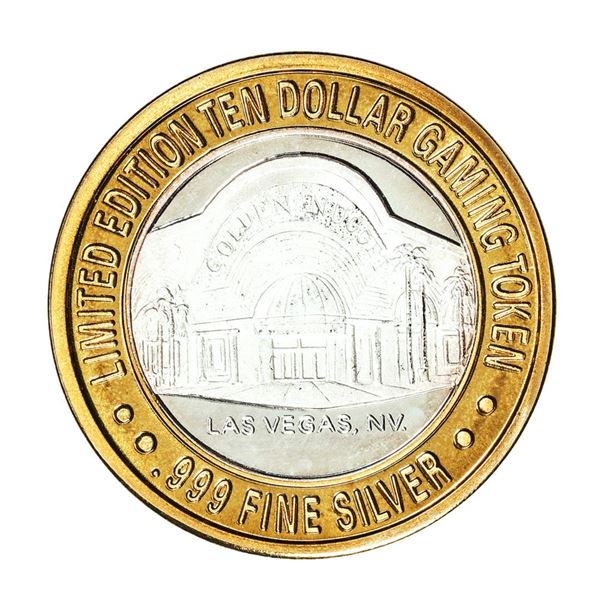 .999 Silver Golden Nugget Las Vegas, Nevada $10 Limited Edition Casino Gaming Token