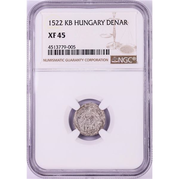 1522 KB Hungary Denar 'Madonna and Child' Coin NGC XF45