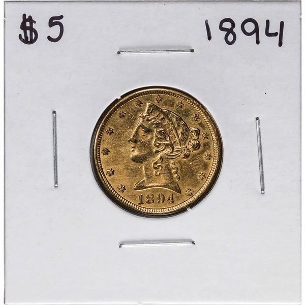 1894 $5 Liberty Head Half Eagle Gold Coin