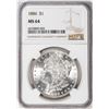 Image 1 : 1886 $1 Morgan Silver Dollar Coin NGC MS64