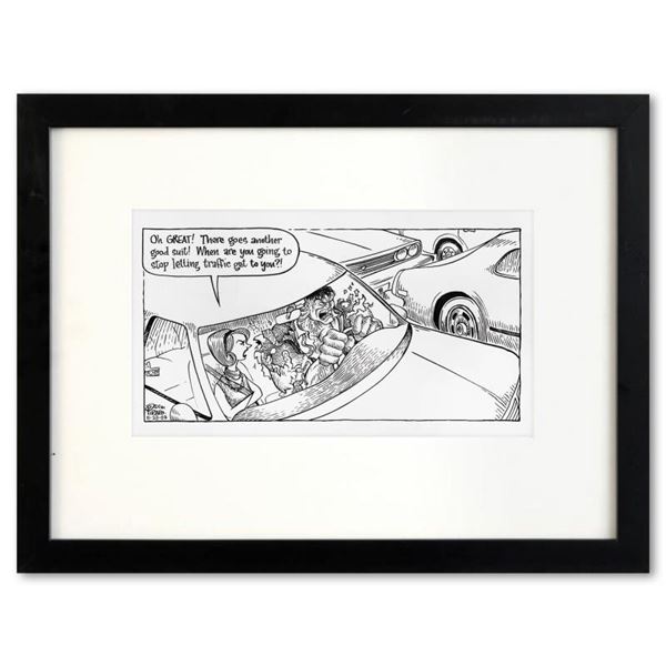 Bizarro "Road Rage" Original Pen And Ink On Paper