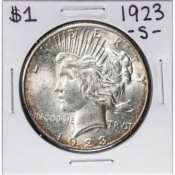 1923-S $1 Peace Silver Dollar Coin