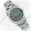 Image 3 : Rolex Men's Stainless Steel Tahitian MOP Roman Datejust Wristwatch