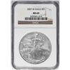 Image 1 : 2007-W $1 Burnished American Silver Eagle Coin NGC MS69