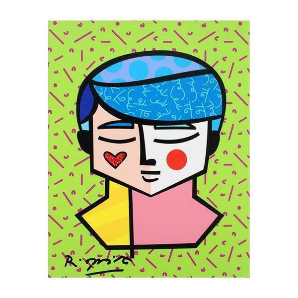 Romero Britto "Grant" Limited Edition Giclee On Canvas