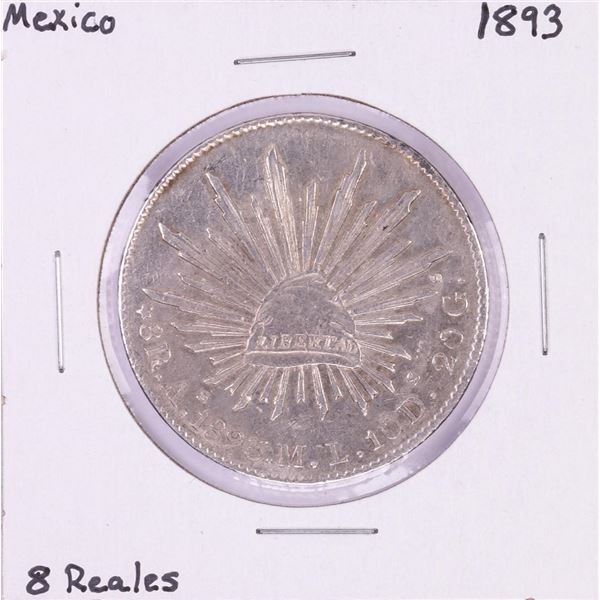 1893 Mexico 8 Reales Silver Coin
