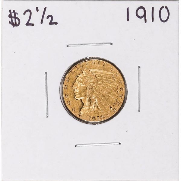 1910 $2 1/2 Indian Head Quarter Eagle Gold Coin