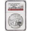 Image 1 : 2011 $1 American Silver Eagle Coin NGC MS70 Early Releases 25th Anniversary