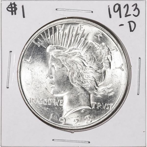 1923-D $1 Peace Silver Dollar Coin