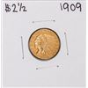 Image 1 : 1909 $2 1/2 Indian Head Quarter Eagle Gold Coin