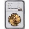 Image 1 : 1927 $20 St. Gaudens Double Eagle Gold Coin NGC MS65