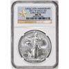 Image 1 : 2011-W $1 Burnished American Silver Eagle Coin NGC MS70 Early Releases