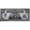 Image 1 : 1899 $2 Mini-Porthole Silver Certificate Note