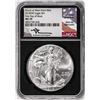 Image 1 : 2018(W) $1 American Silver Eagle Coin NGC MS70 Mercanti Signature First Day of Issue