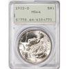 Image 1 : 1922-D $1 Peace Silver Dollar Coin PCGS MS64 Old Rattler Holder