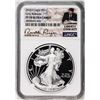 Image 1 : 2018-S $1 Proof American Silver Eagle Coin NGC PF70 Ultra Cameo ER Reagan Signature