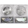 Image 2 : Lot of 2020-(S) & 2020-(P) $1 American Silver Eagle Coins ANACS MS69 First Strike