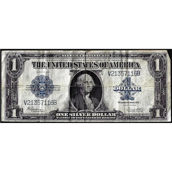 1923 $1 Silver Certificate Note