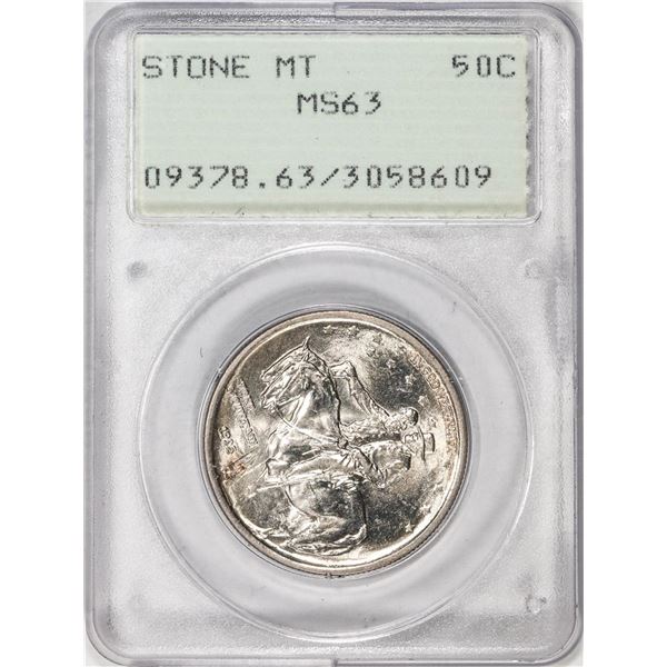 1925 Stone Mountain Memorial Commemorative Half Dollar Coin PCGS MS63 Rattler Holder