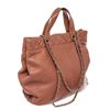 Image 3 : Chanel Brown Calfskin CC Chain Hobo Bag