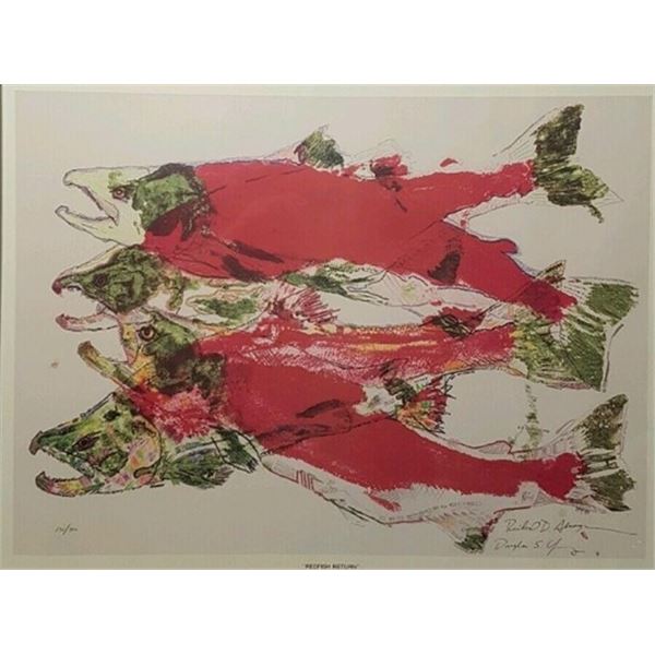 'Red Fish Return' Print #632/750 by Richard D. Alsager and Douglas S. Young